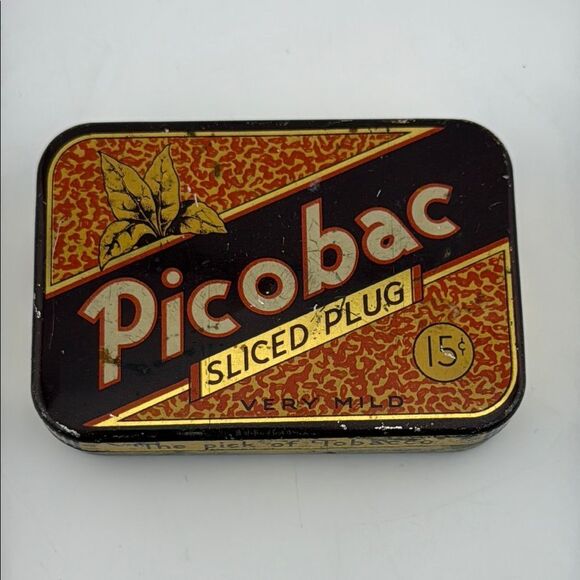 Vintage Picobac Sliced Plug Tin - Picture 1 of 3